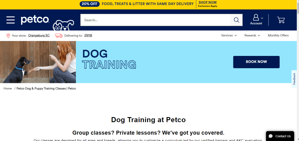 Petco Dog Training 