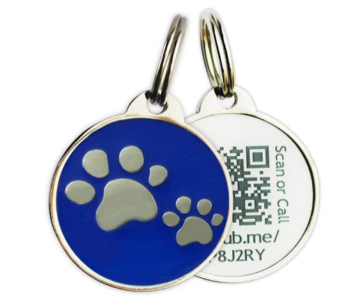 PINMEI Scannable QR Code Dog ID Tag