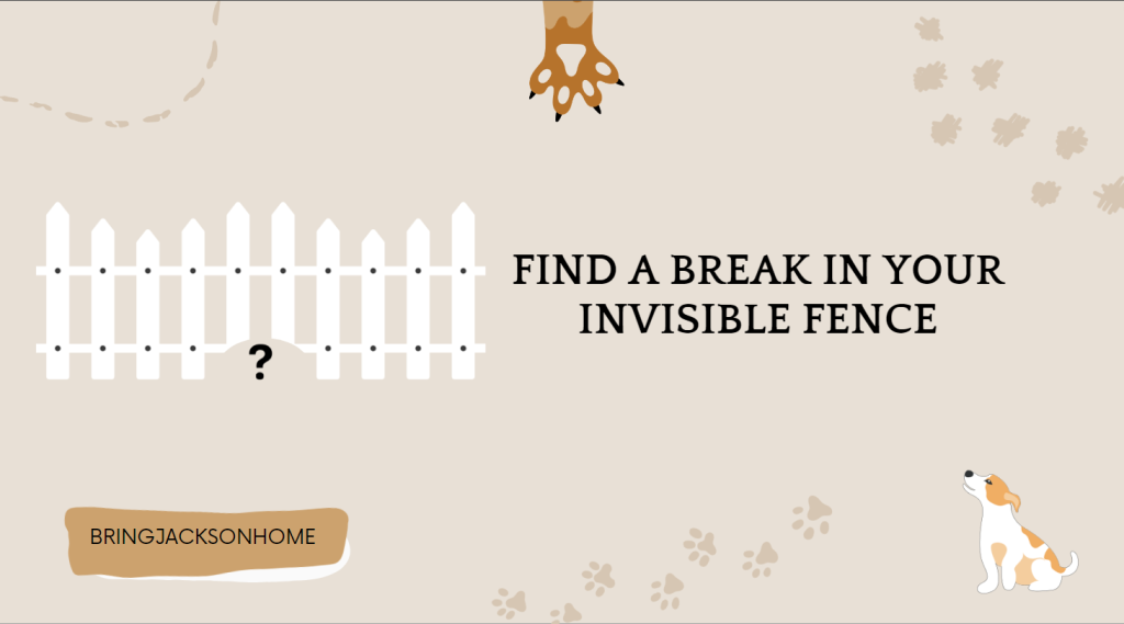 Finding Break in Invisible Fence